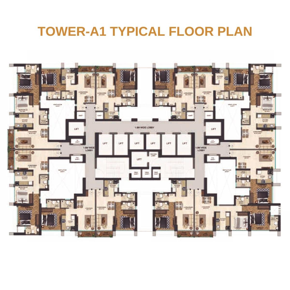 Runwal-25-hour-life-Floor-Plan-Tower-A1
